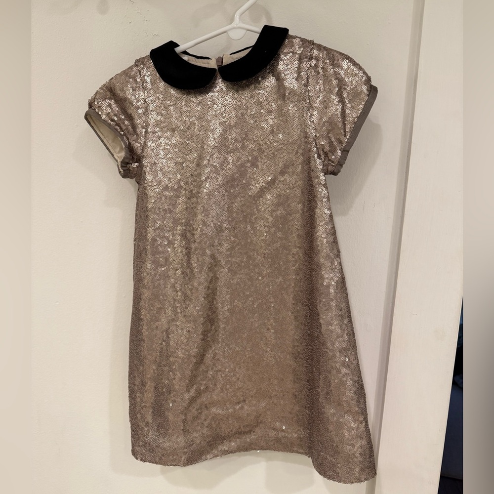 Lily Rose Girls Gold Sequin Shift Dress